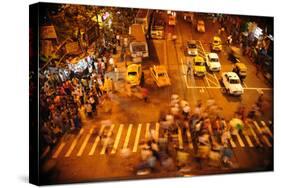 Zebra Crossing, Kolkata, West Bengal, India, Asia-Bhaskar Krishnamurthy-Stretched Canvas