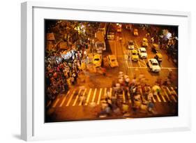 Zebra Crossing, Kolkata, West Bengal, India, Asia-Bhaskar Krishnamurthy-Framed Photographic Print