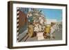 Zebra Donkey Cart, Tijuana, Mexico-null-Framed Art Print