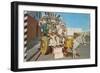 Zebra Donkey Cart, Tijuana, Mexico-null-Framed Art Print