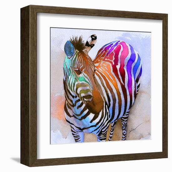 Zebra Dreams-Galen Hazelhofer-Framed Art Print