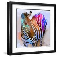 Zebra Dreams-Galen Hazelhofer-Framed Art Print