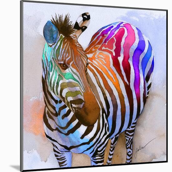 Zebra Dreams-Galen Hazelhofer-Mounted Art Print