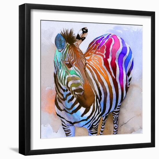 Zebra Dreams-Galen Hazelhofer-Framed Art Print