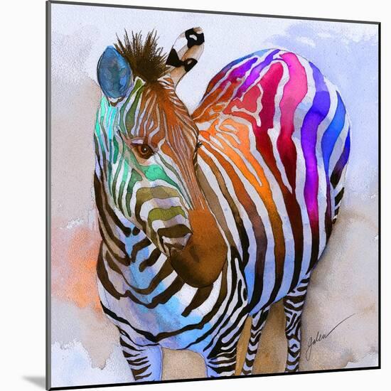 Zebra Dreams-Galen Hazelhofer-Mounted Art Print