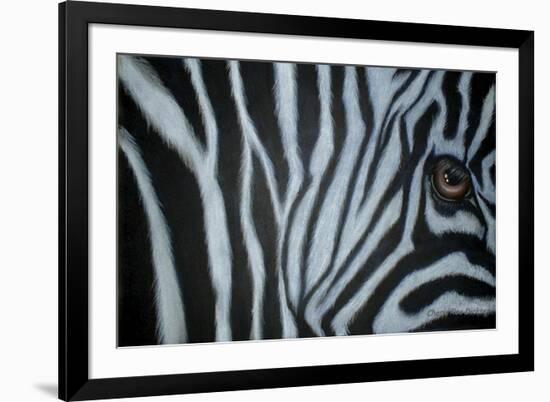 Zebra Eye-Cherie Roe Dirksen-Framed Giclee Print