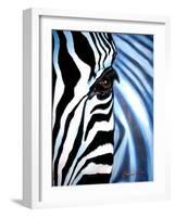 Zebra Face-Cherie Roe Dirksen-Framed Giclee Print