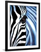 Zebra Face-Cherie Roe Dirksen-Framed Giclee Print