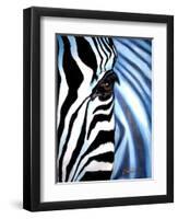 Zebra Face-Cherie Roe Dirksen-Framed Premium Giclee Print