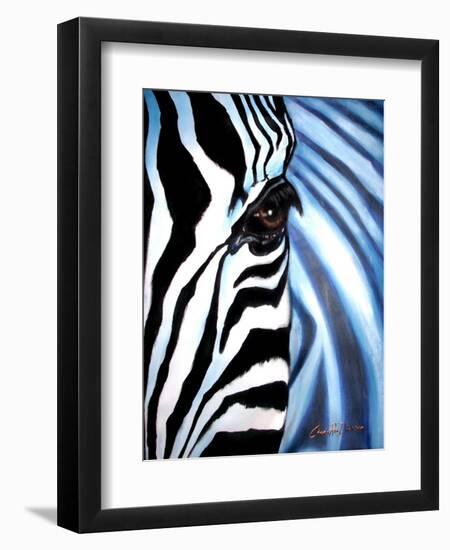 Zebra Face-Cherie Roe Dirksen-Framed Premium Giclee Print