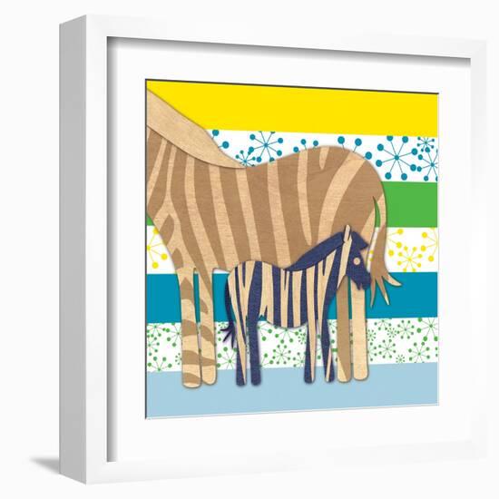 Zebra Family-Z Studio-Framed Art Print