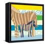 Zebra Family-Z Studio-Framed Stretched Canvas