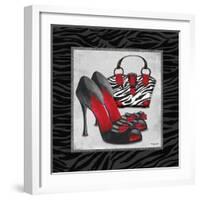 Zebra Fashion I-Todd Williams-Framed Art Print