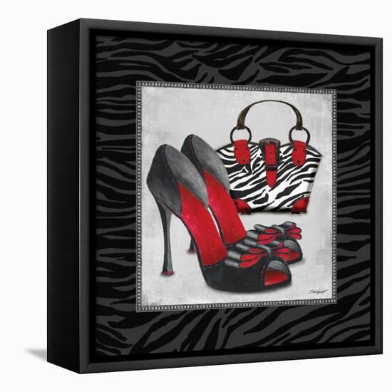 Zebra Fashion I-Todd Williams-Framed Stretched Canvas