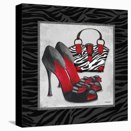 Zebra Fashion I-Todd Williams-Stretched Canvas