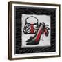 Zebra Fashion II-Todd Williams-Framed Premium Giclee Print