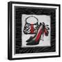 Zebra Fashion II-Todd Williams-Framed Premium Giclee Print