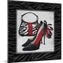 Zebra Fashion II-Todd Williams-Mounted Premium Giclee Print