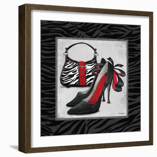 Zebra Fashion II-Todd Williams-Framed Art Print