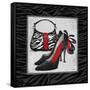 Zebra Fashion II-Todd Williams-Framed Stretched Canvas