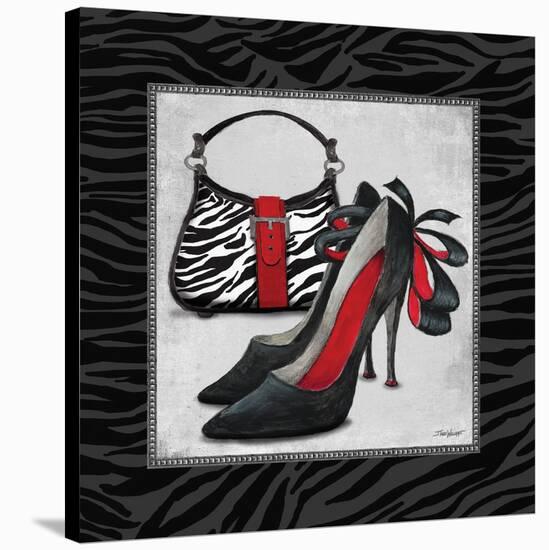 Zebra Fashion II-Todd Williams-Stretched Canvas