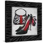 Zebra Fashion II-Todd Williams-Stretched Canvas