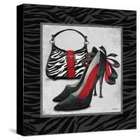 Zebra Fashion II-Todd Williams-Stretched Canvas