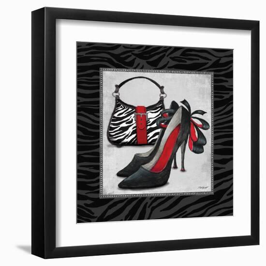 Zebra Fashion II-Todd Williams-Framed Art Print