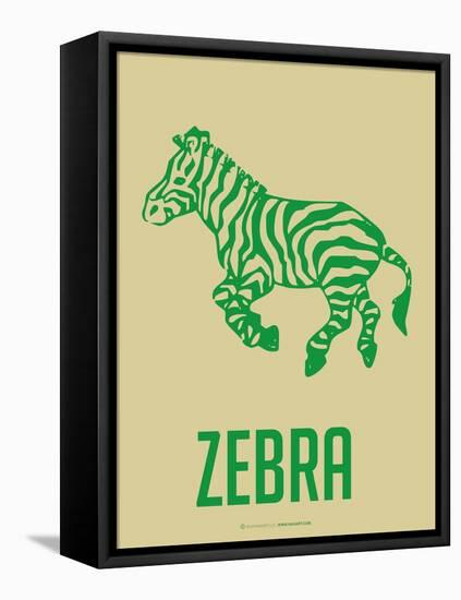 Zebra Green-NaxArt-Framed Stretched Canvas