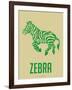 Zebra Green-NaxArt-Framed Art Print