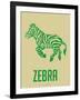 Zebra Green-NaxArt-Framed Art Print