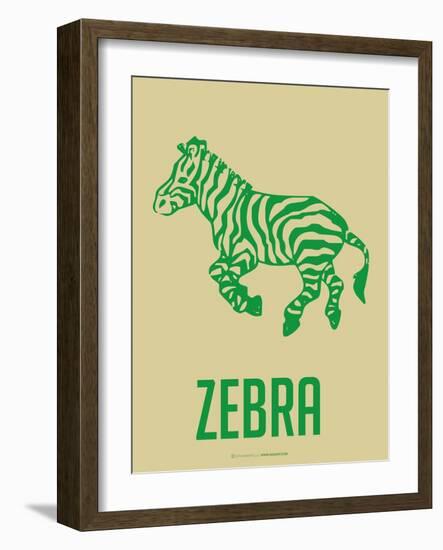 Zebra Green-NaxArt-Framed Art Print