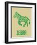 Zebra Green-NaxArt-Framed Art Print