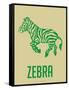 Zebra Green-NaxArt-Framed Stretched Canvas