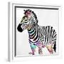 Zebra Head Colorful-OnRei-Framed Premium Giclee Print