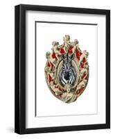 Zebra Head Plaque-Fab Funky-Framed Art Print