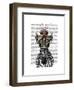 Zebra Head Trophy-Fab Funky-Framed Art Print