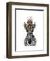 Zebra Head Trophy-Fab Funky-Framed Art Print