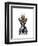 Zebra Head Trophy-Fab Funky-Framed Art Print