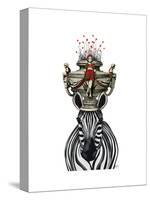 Zebra Head Trophy-Fab Funky-Stretched Canvas