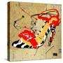 Zebra Heel Red-Roderick E. Stevens-Stretched Canvas
