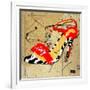 Zebra Heel Red-Roderick E. Stevens-Framed Giclee Print