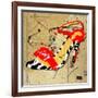 Zebra Heel Red-Roderick E. Stevens-Framed Giclee Print