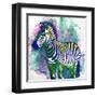 Zebra Henna-OnRei-Framed Art Print