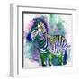 Zebra Henna-OnRei-Framed Art Print