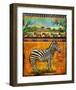 Zebra I-Chris Vest-Framed Art Print