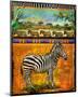 Zebra I-Chris Vest-Mounted Art Print