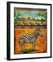 Zebra I-Chris Vest-Framed Art Print