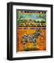 Zebra I-Chris Vest-Framed Art Print