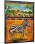 Zebra I-Chris Vest-Mounted Art Print